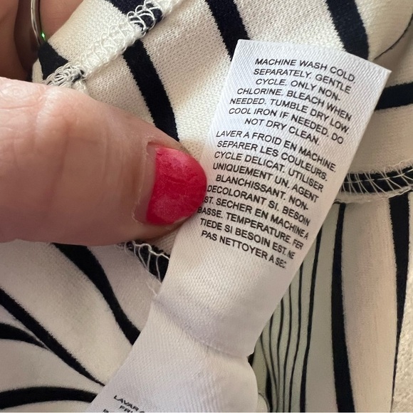 Habitual girl dress striped white navy blue bows details nautical classic 12m - Picture 5 of 7